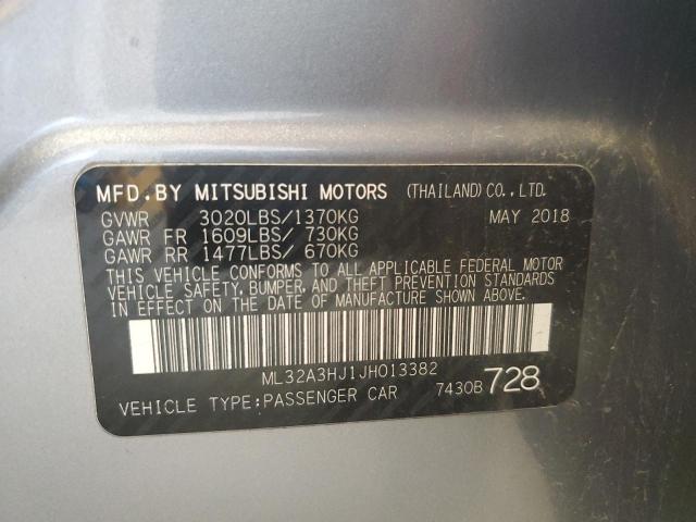 2018 MITSUBISHI MIRAGE ES ML32A3HJ1JH013382
