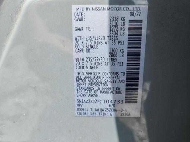 2023 NISSAN MURANO SV 5N1AZ2BJ2PC104733