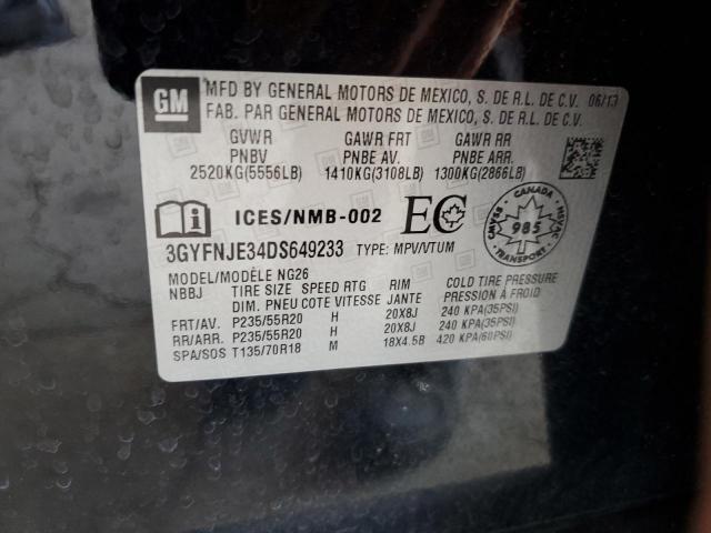 2013 CADILLAC SRX PREMIUM COLLECTION - 3GYFNJE34DS649233