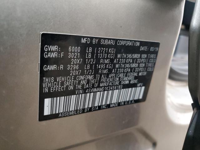 2019 SUBARU ASCENT LIM 4S4WMAMD1K3456183