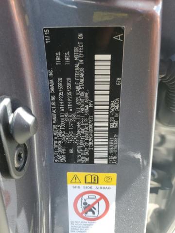 2016 LEXUS RX 350 BAS 2T2BZMCA4GC007832