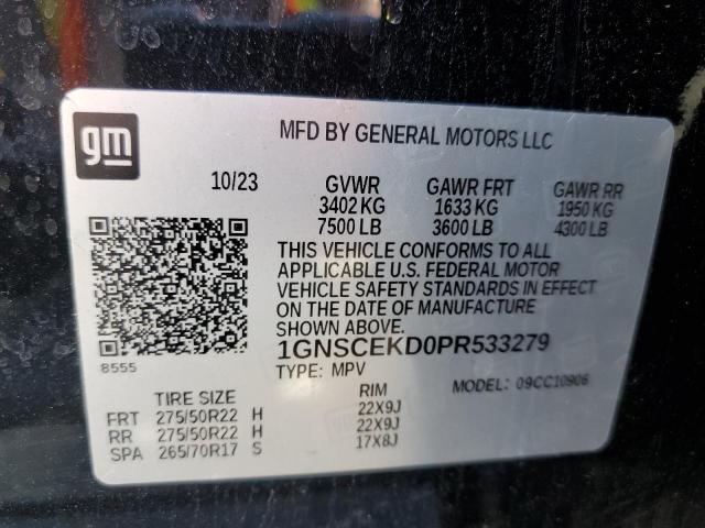 2023 CHEVROLET SUBURBAN C 1GNSCEKD0PR533279