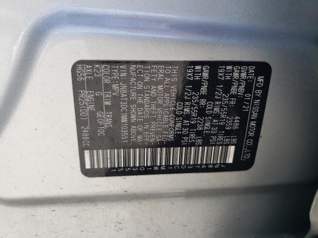 2021 NISSAN ROGUE PLAT JN8AT3DC1MW103551