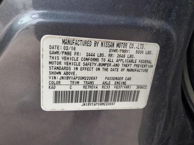 2016 INFINITI Q70 3.7 JN1BY1AP0GM220697