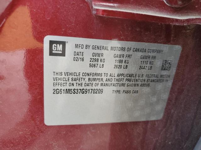 2016 CADILLAC XTS LUXURY 2G61M5S37G9170209