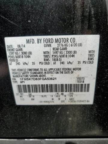 2015 FORD EXPLORER X 1FM5K7D83FGA53621