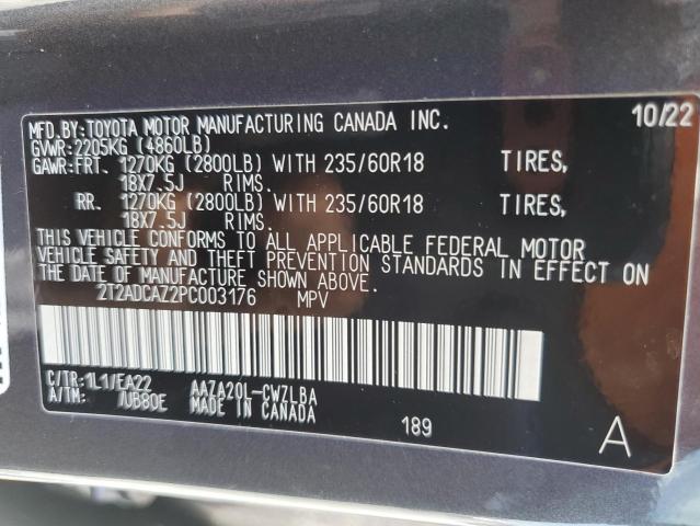 2023 LEXUS NX 250 2T2ADCAZ2PC003176