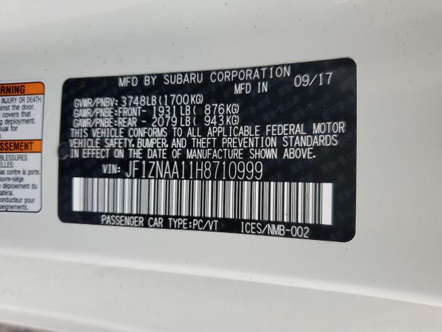 2017 TOYOTA 86 BASE JF1ZNAA11H8710999