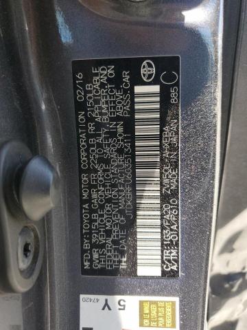 2016 TOYOTA PRIUS JTDKBRFU6G3513411