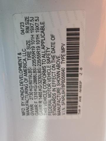 2023 HONDA ODYSSEY SP 5FNRL6H78PB056640