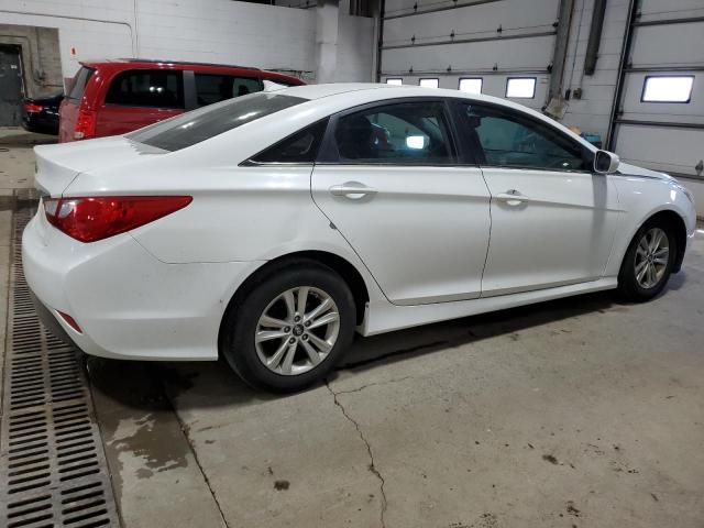 HYUNDAI SONATA GLS 2014 white sedan 4d gas 5NPEB4AC0EH913058 photo #4