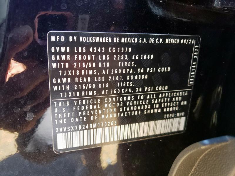 2024 VOLKSWAGEN TAOS SE - 3VVSX7B24RM113263