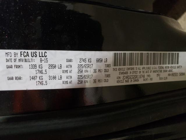 2016 DODGE GRAND CARA 2C4RDGCG2GR116748