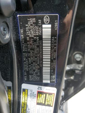 2022 TOYOTA CAMRY SE 4T1G11AK0NU040365