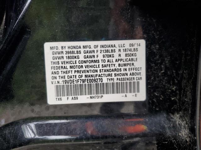 2015 ACURA ILX 20 TEC 19VDE1F79FE009270