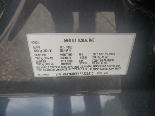 2024 TESLA MODEL Y - 7SAYGDEEXRA239810