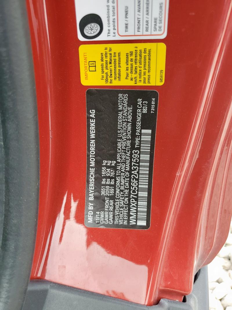 2015 MINI COOPER S WMWXP7C56F2A37593