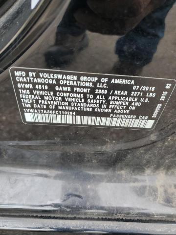 2015 VOLKSWAGEN PASSAT S 1VWAT7A38FC110294