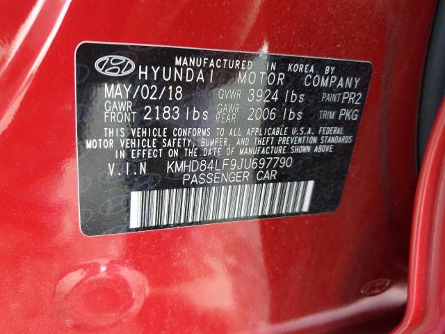 2018 HYUNDAI ELANTRA SE - KMHD84LF9JU697790