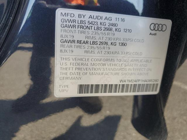 2017 AUDI Q5 PREMIUM - WA1M2AFP1HA085260