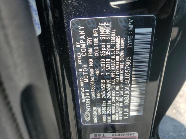 2020 HYUNDAI TUCSON LIM - KM8J3CAL4LU257905