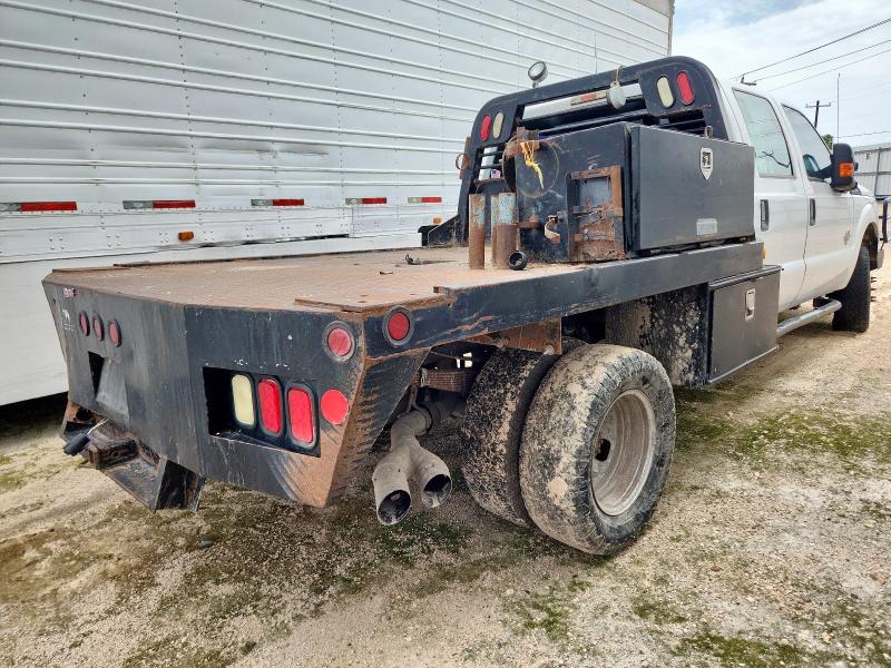 FORD F350 SUPER 2014 white crew cha diesel 1FD8W3HT5EEB76310 photo #4