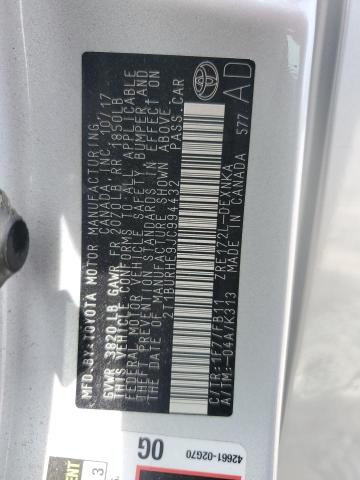 2018 TOYOTA COROLLA L 2T1BURHE9JC994432