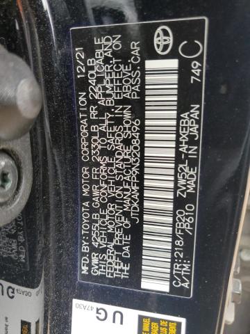 2022 TOYOTA PRIUS PRIM JTDKAMFP9N3208496