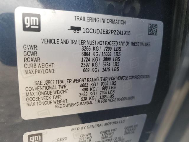 2023 CHEVROLET SILVERADO - 1GCUDJE82PZ241915