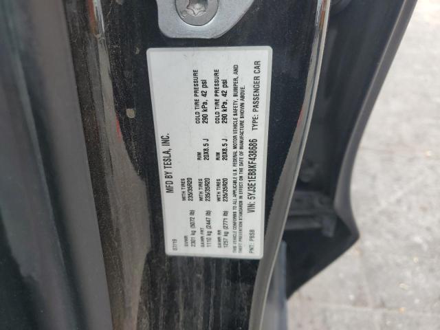 2019 TESLA MODEL 3 5YJ3E1EB8KF438686