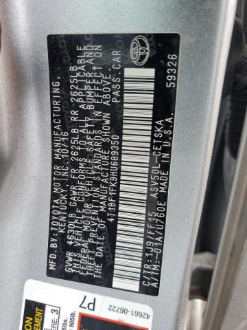 2017 TOYOTA CAMRY LE 4T1BF1FK9HU689350