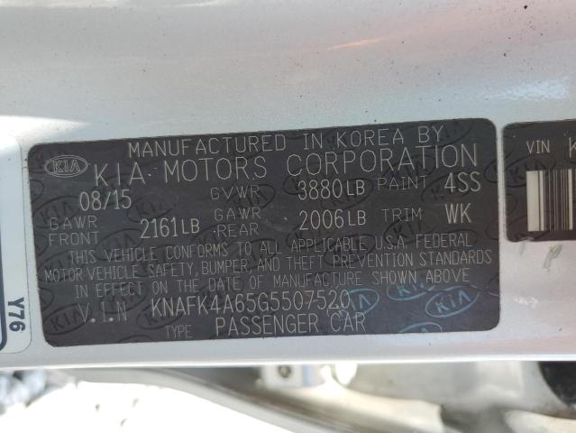 2016 KIA FORTE LX - KNAFK4A65G5507520