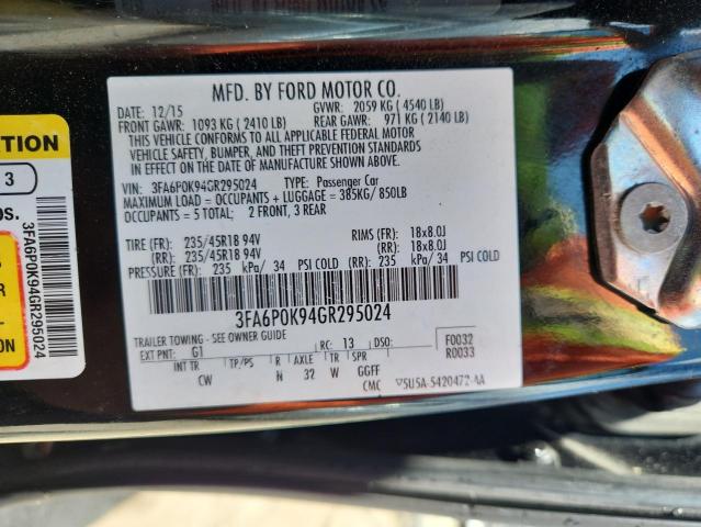 2016 FORD FUSION TIT - 3FA6P0K94GR295024