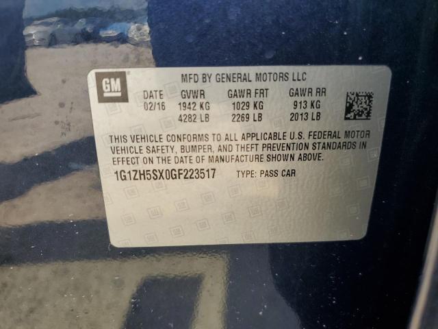 2016 CHEVROLET MALIBU PREMIER 1G1ZH5SX0GF223517