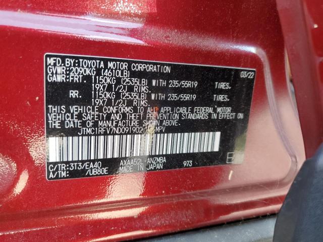 2022 TOYOTA RAV4 XLE P - JTMC1RFV7ND091902