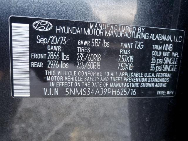 2023 HYUNDAI SANTA FE S - 5NMS34AJ9PH625716