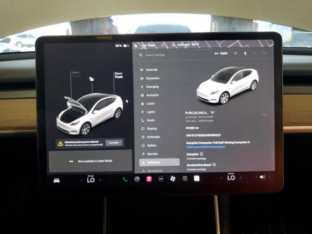 2021 TESLA MODEL Y 5YJYGDEE4MF086527