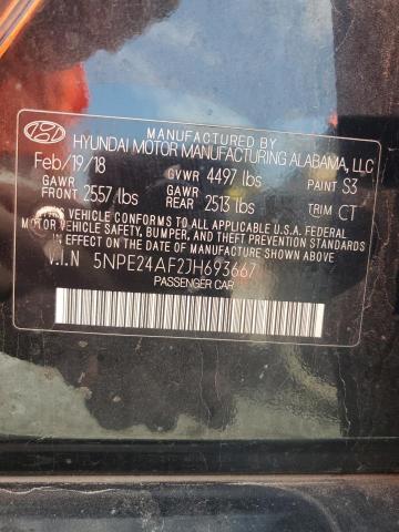 2018 HYUNDAI SONATA SE 5NPE24AF2JH693667