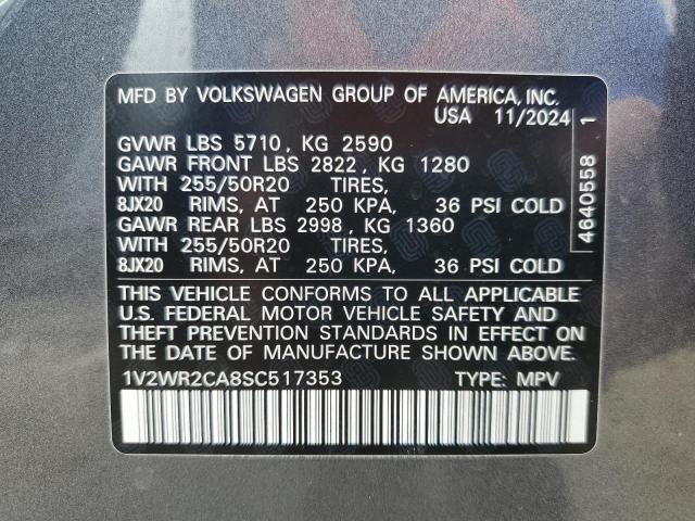 2025 VOLKSWAGEN ATLAS SE 1V2WR2CA8SC517353