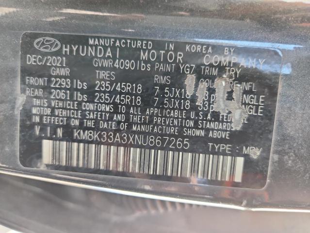 2022 HYUNDAI KONA N LIN KM8K33A3XNU867265