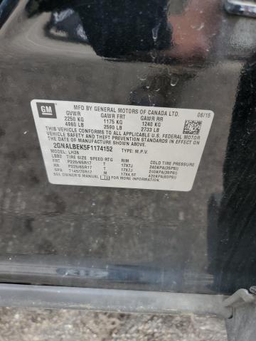 2015 CHEVROLET EQUINOX LT 2GNALBEK5F1174152