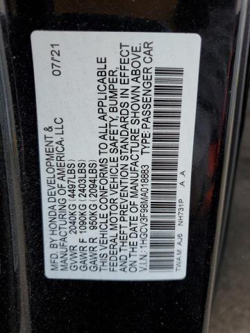 2021 HONDA ACCORD TOU 1HGCV3F98MA018883