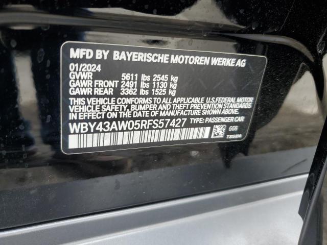 2024 BMW I4 EDRIVE WBY43AW05RFS57427
