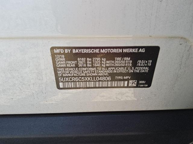 2019 BMW X5 XDRIVE4 5UXCR6C5XKLL04806