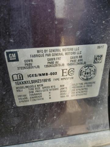 2017 GMC ACADIA DEN - 1GKKNXLS8HZ318816