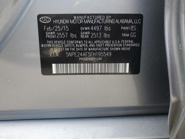 2015 HYUNDAI SONATA SE - 5NPE24AF5FH195549