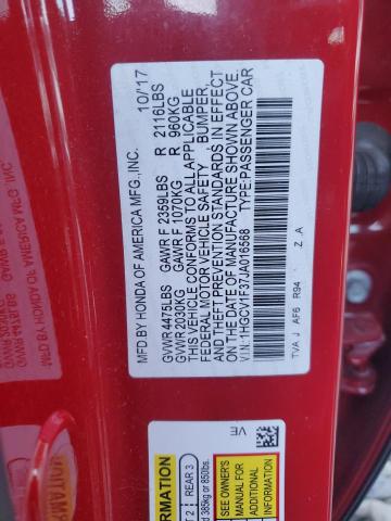 2018 HONDA ACCORD SPO 1HGCV1F37JA016568