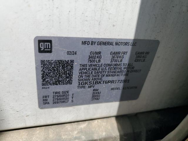 2024 GMC YUKON SLT 1GKS1BKT6RR172801