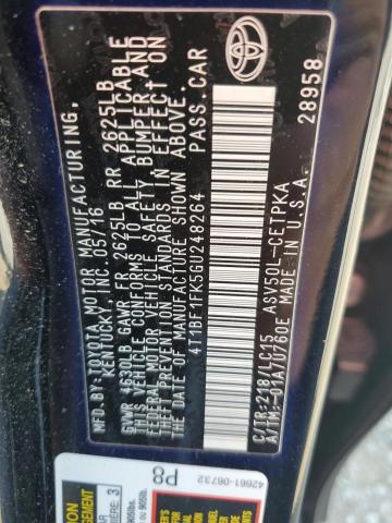 2016 TOYOTA CAMRY LE 4T1BF1FK5GU248264