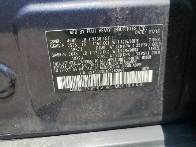 2016 SUBARU OUTBACK 2. 4S4BSBNC4G3283069